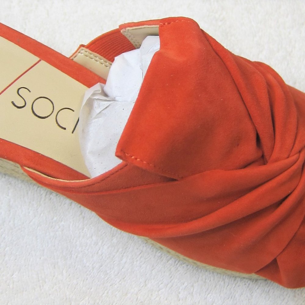 Kid Suede Wedge Sandals Sole Society, size 8.5
